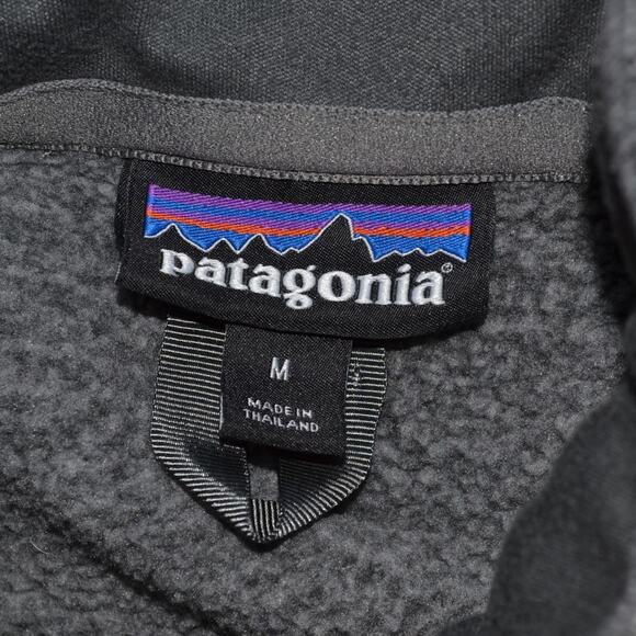 Patagonia Quarter Zip Fleece Pullover Gray Size M - Picture 4 of 5